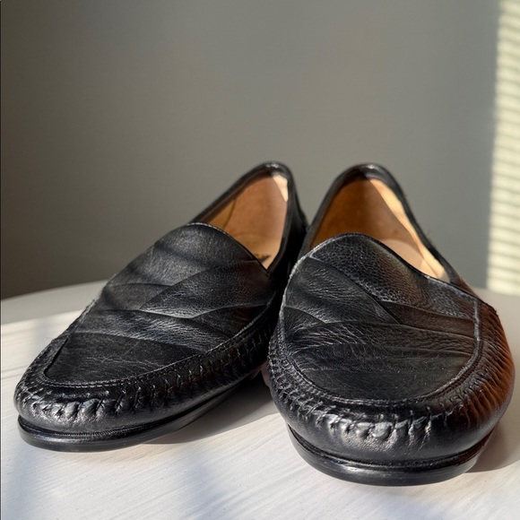 Stacy Adams Textured leather loafers mix toe Stitching Details New Size 9.5M main image 9